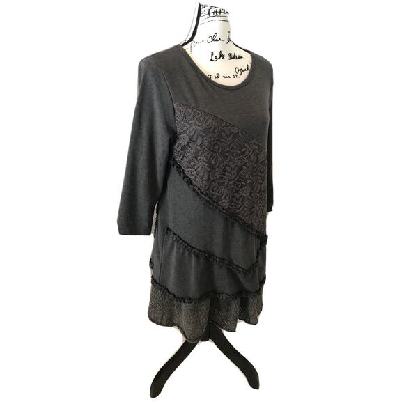Ladies Urban Mangoz Gray Tunic/Dress Gray Size Medium - Picture 3 of 8